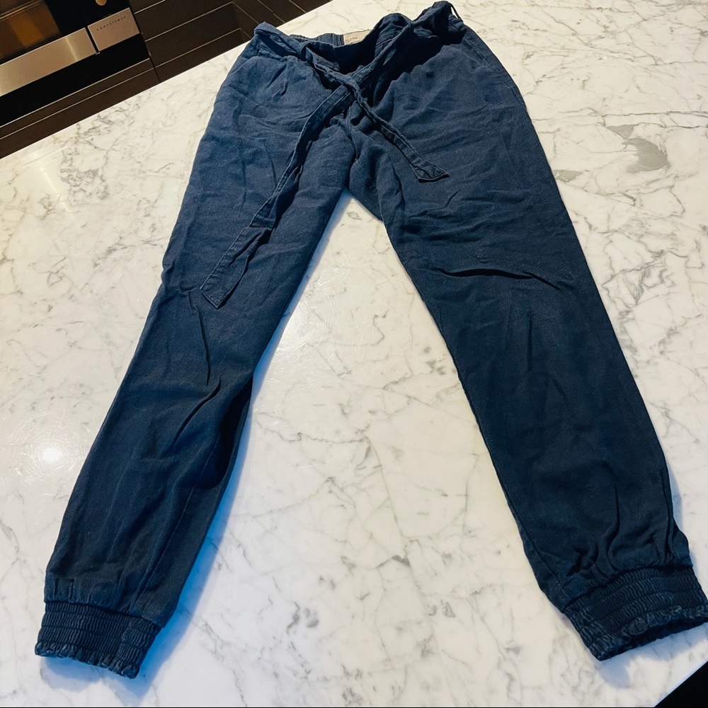 Linen Navy Pants
